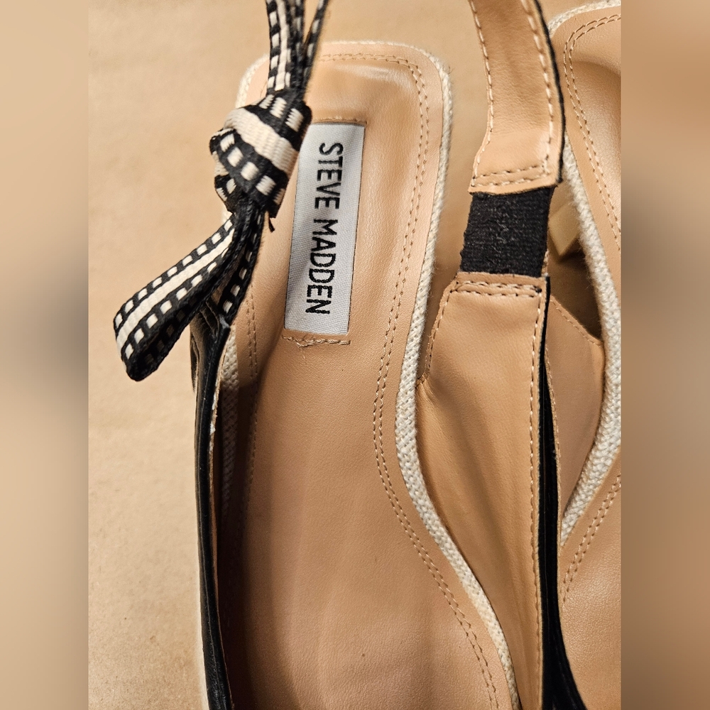 Steve Madden BRI Natural Multi slingback pumps. Size 7.5 - Picture 3 of 10